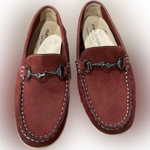 Marc Joseph Boys 12.5 Maroon Leather Loafers